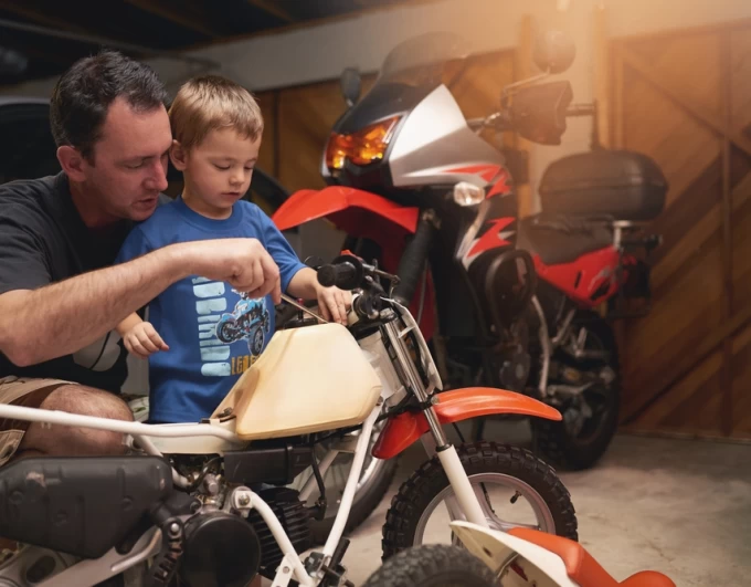 Convaincre des parents réticents au 2-roues