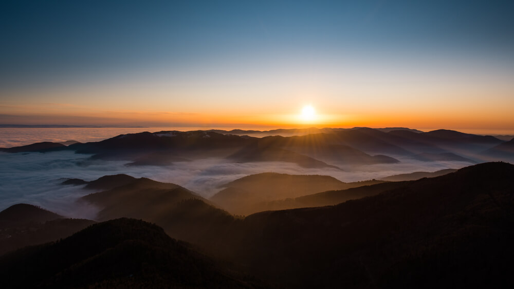 Vue des Vosges depuis la route des Crêtes