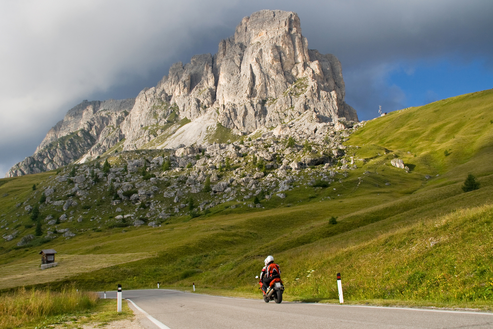 Motard parcourant la RGA