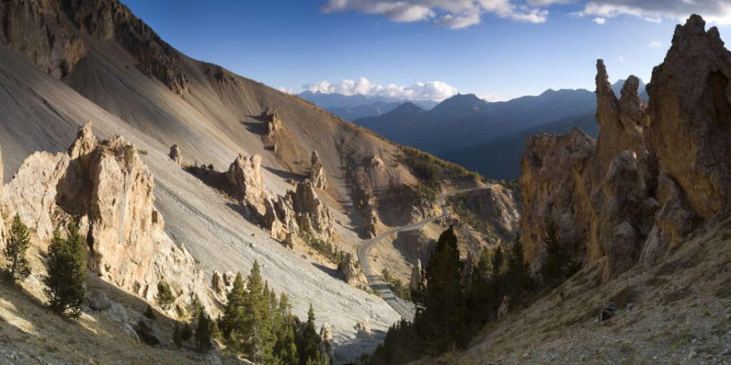 Paysages du col d'Izoard, l'un des cols emblématiques de la RGA.