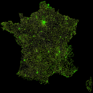 Carte des routes sécurisées par Liberty Rider via le projet Greenline